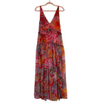 Free People Red with Multi-Color Pattern Juliana Maxi Dress NWT- Size S