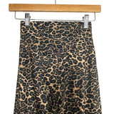 Pink Lily Animal Print Crossover Waist Leggings- Size S