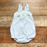 Cecil and Lou Blue/White Striped Train/Plane/Car Walker Bubble- Size 6M (see notes, sold out online)