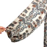 Show Me Your Mumu Cream Floral Paisley Printed Satin Dress- Size M (sold out online)