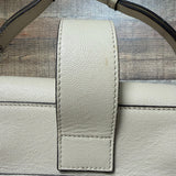 GANNI Cream with Green Marble Buckle Leather Micro Crossbody (see notes)