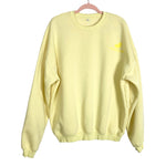 Ole Henriksen Yellow Ole Glow Sweatshirt- Size XL (see notes, we have matching sweatpants)