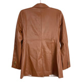 LOFT Brown Faux Leather Jacket NWT- Size 0 (sold out online)