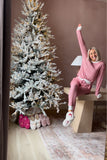 Dluxe by Dearfoams Santa Hat Smiley Face Slippers- Size 7-8 (sold out online)