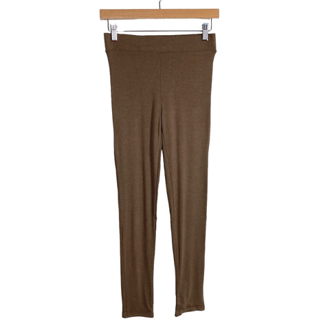 Naked Wardrobe Brown Leggings NWT- Size L (Inseam 25")