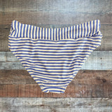 Time And Tru White/Blue Cross Waist Swim Bottom - Size S(4-6) (We Have Matching Top!)