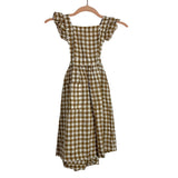 The Simple Folk Brown and Cream Checkered Dress- Size 4-5 (sold out online)