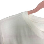 FLX Cream Front Knot Tee- Size S (see notes)