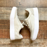 Kizik Cream Canvas Handsfree Slip On Sneakers- Size 7.5/Mens 6