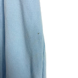 No Brand Blue Ribbed Ruffle Strap Bodysuit- Size XL (see notes)