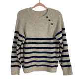 Knox Rose Oatmeal Navy Striped Sweater- Size M (sold out online)
