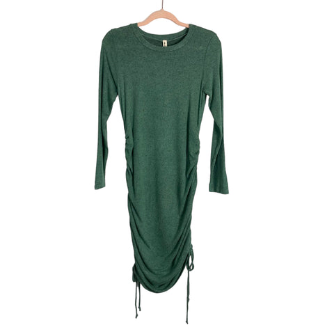 Hello Miz Green Side Cinched Maternity Dress- Size M