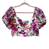 Abercrombie & Fitch Floral Wire U-Ring Cropped Top NWT- Size L (we have matching skirt)