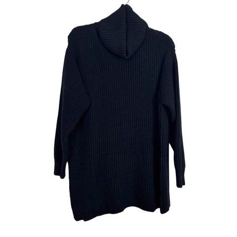 Free People Black Turtleneck Tunic Sweater - Size S