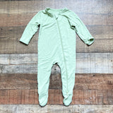 Kyte Baby Bright Green Zip Up Footie Outfit- Size 3-6M (see notes)