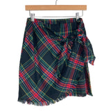 Grace & Lace Plaid Faux Wrap Skirt- Size S
