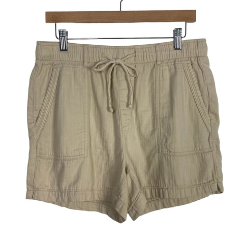 Old Navy Khaki Drawstring Elastic Waist Shorts- Size M