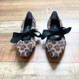 Rothy's Animal Print Ballet Tie Flats- Size 7 (GREAT CONDITION)