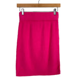 Pre-Owned Authentic Helmut Lang Hot Pink Brushed Knit Pull On Skirt- Size XS (we have matching sweater)