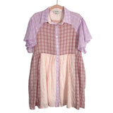 AURA Pinks/Purple Button Up Dress- Size S (sold out online)