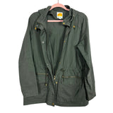 C&C California Green Cotton Adjustable Waist Hooded Utility Light Jacket- Size M