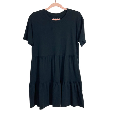 Abercrombie & Fitch Black Soft A&F Collection Tiered Dress- Size M (see notes)