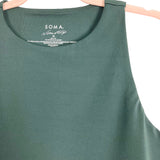 Soma Nonstop Forest Green Cropped Tank- Size M (see notes)