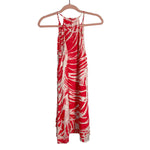 Parker 100% Silk Palm Print Front and Back Keyhole Dress- Size S (see notes)