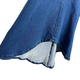 Vici Denim Surplice Tank Tie Belt Flare Jumpsuit- Size S