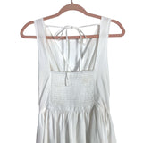 Dress Forum White Side Cutouts Back Tie Dress NWT- Size S (see notes)