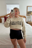 Gildan Sand Creative Director Sweatshirt- Size M (see notes)