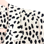 Rails Beige Animal Print 100% Silk Button Up- Size L (see notes)