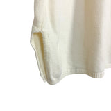 Legoe Heritage Off White 100% Cotton Side Slit Hem Sweater- Size L/XL (see notes)