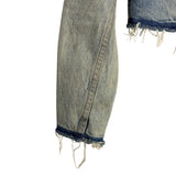 Re/Done Originals Distressed Raw Hem Jean Jacket- Size XS (see notes)
