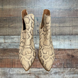 Steve Madden Kaylah Snakeskin Booties- Size 8.5