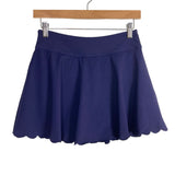 Attraco Navy Scalloped Tennis Skirt with Built In Shorts and Scalloped Tank Set- Size S (sold out online, sold as a set)
