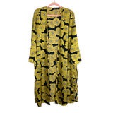 Boohoo Black and Yellow Floral Kimono- Size 12