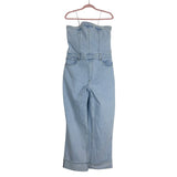 Abercrombie & Fitch Strapless Denim Jumpsuit- Size L