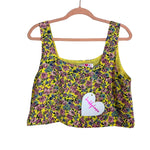 Buddy Love Yellow Floral Cropped Tank NWT- Size M (we have matching skirt)