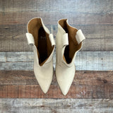 Marc Fisher Cream Leather Booties- Size 8.5 (see notes)