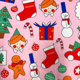 Lola Pink Christmas Sweatshirt and Sweatpants Set- Size 8Y (see notes, sold as a set)