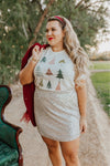Pink Desert Cream Christmas Tree Tee-Size L (sold out online)
