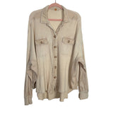 Free People One Scout Beige Shacket - Size S (sold out online)