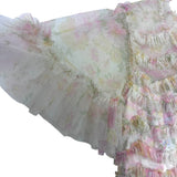 Needle & Thread Pastel Floral Ruffle Tulle Dress- Size 14