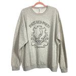 No Brand Heather Gray T-Swift Tortured Poets Department Sweatshirt-Size XL
