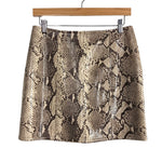 Pink Lily Brown/Cream Snakeskin Skirt- Size M