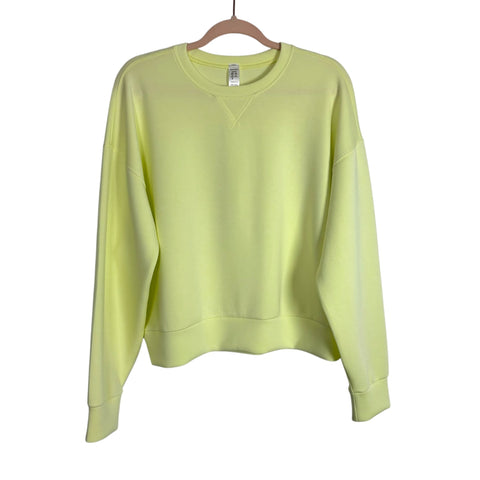 Spanx Bright Yellow Air Essentials Sweatshirt- Size M