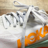 HOKA White Aqua/Orange Sneakers- Size 7.5 (see notes)