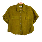 Madewell Crinkled Button Up Top- Size M (sold out online)