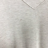 Pink Lily Oatmeal Waffle Stitch V-Neck Top- Size S (see notes)